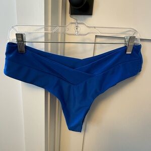 Large Shein Blue Crossover Bikini Bottoms